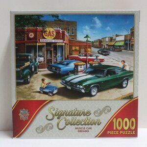 Signature Collection Muscle Car Dreams 1000 Piece Puzzle - NWT - Master Pieces